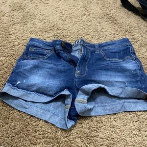 Jean shorts high rise
